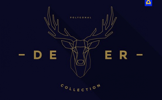 Free illustration Polygonal Deer Collection