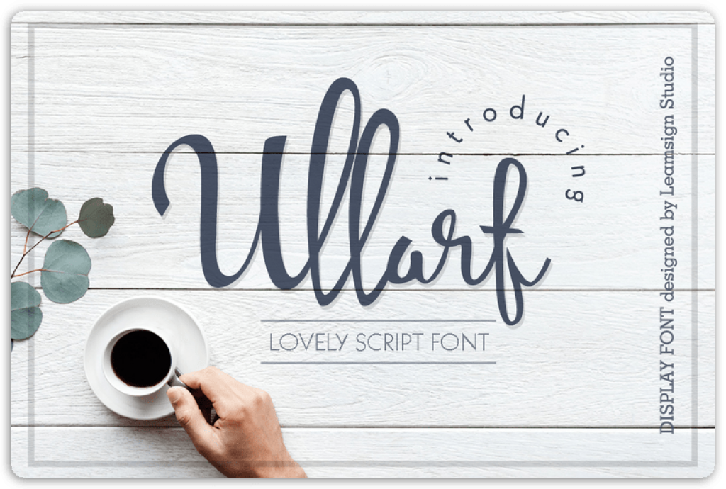 Ullarf script font lemsign free download