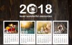 Free Gift: Depositphotos Calendar 2018 PSD Template
