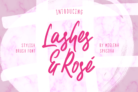 2 Free Font: The Lashes & Rosé Scripts